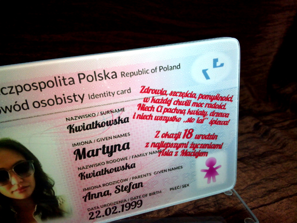 urodziny, osiemnastka, 18, dowód